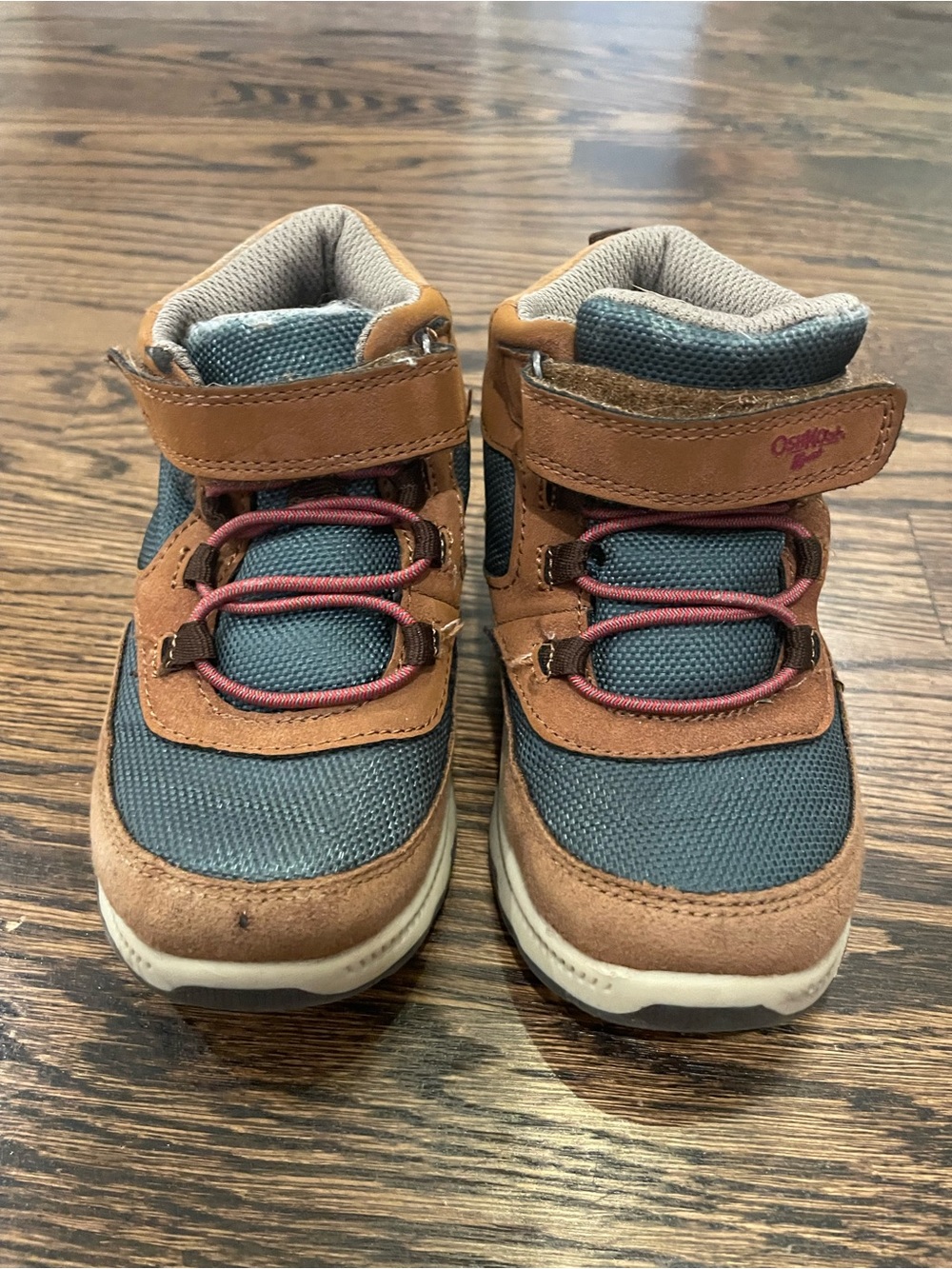 OshKosh B'gosh Blue and Brown High-Top Kids Boots